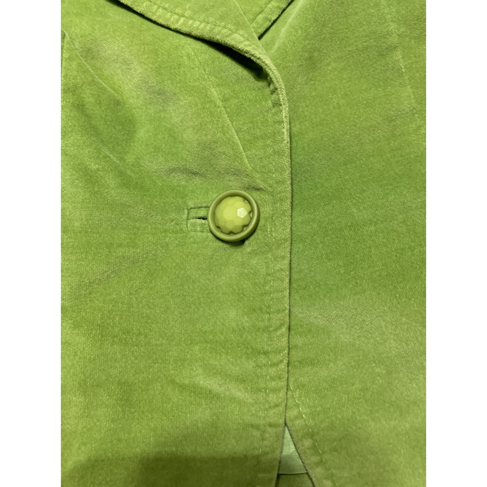 Caslon Women's Blazer Clover Green Velvet Size Medium Spring Career Easter - Picture 9 of 10